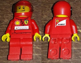 LEGO rac052s F1 Ferrari Pit Crew Tire Carrier (30196) - with Torso Stickers